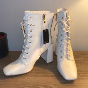 SHEIN white gogo boots